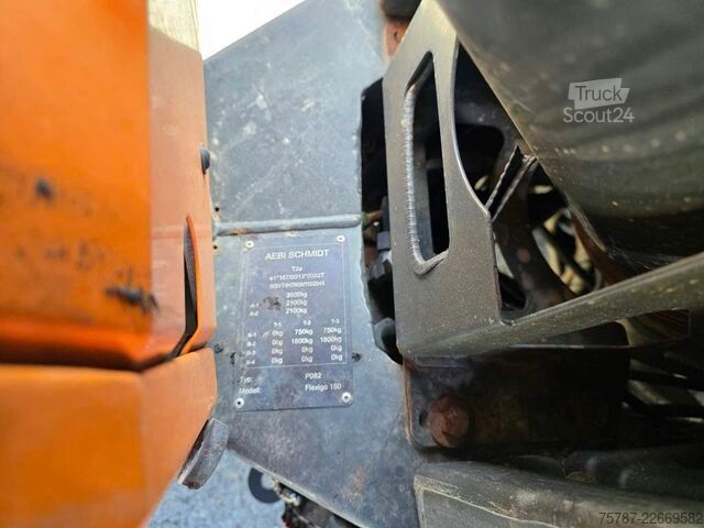 Barredora de calzadas SCHMIDT Schmidt Aebi Flexigo150,Besen,Streuaufbau,Schild