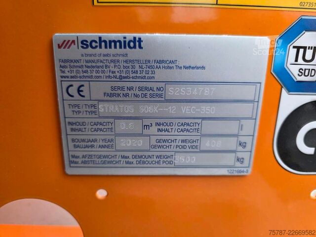 Barredora de calzadas SCHMIDT Schmidt Aebi Flexigo150,Besen,Streuaufbau,Schild