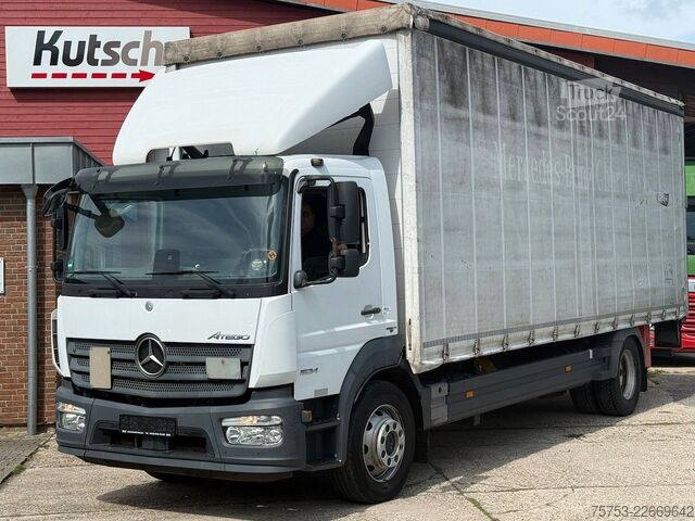 Tovorno vozilo s ravno platformo in ponjavo MERCEDES-BENZ 1524L Atego, Edscha, Lbw