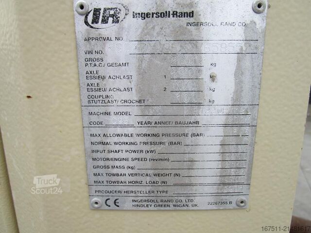 Verdichter Ingersoll Rand 7 / 120