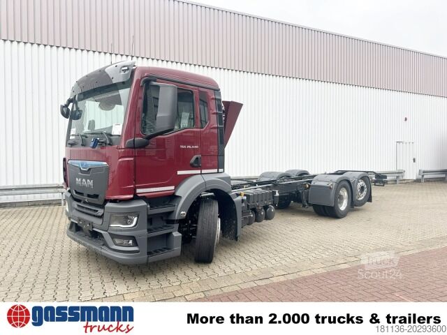 Kravas automašīnas šasija MAN TGS 26.440 6x2-4 LL CH, Lenk-/Liftachse, Navi, LED