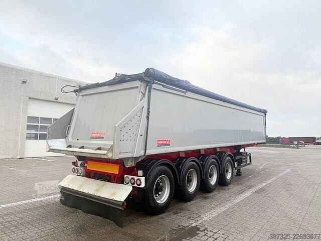 Avfallsbil Langendorf 4 axleTipper / 4 achsle Alukastenmulde Kipper 35m3