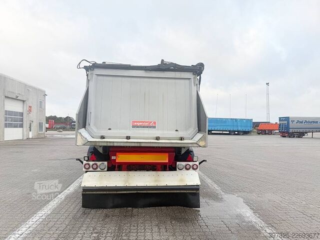 Avfallsbil Langendorf 4 axleTipper / 4 achsle Alukastenmulde Kipper 35m3