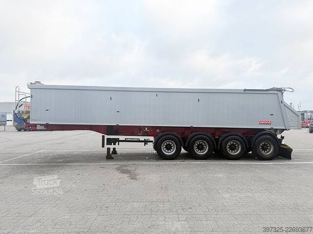 Avfallsbil Langendorf 4 axleTipper / 4 achsle Alukastenmulde Kipper 35m3