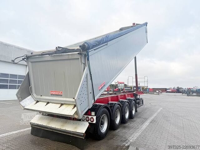 Avfallsbil Langendorf 4 axleTipper / 4 achsle Alukastenmulde Kipper 35m3