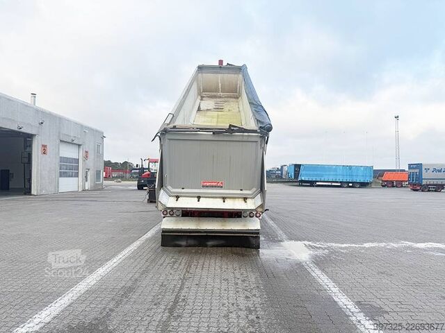 Avfallsbil Langendorf 4 axleTipper / 4 achsle Alukastenmulde Kipper 35m3