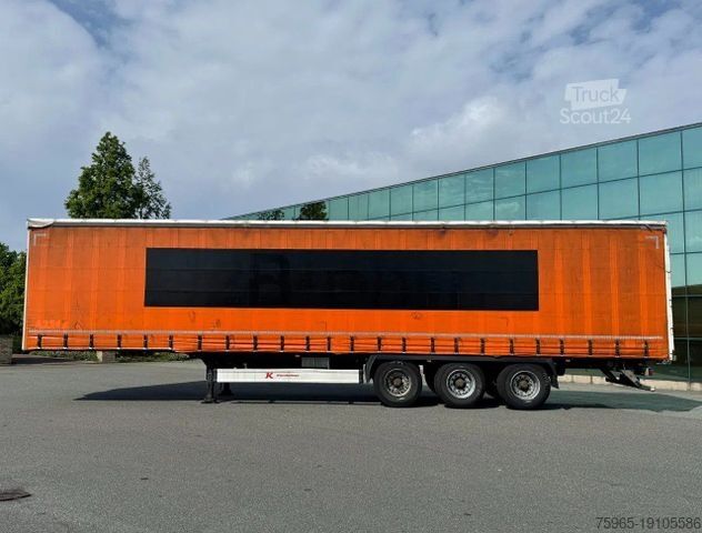 Open semitrailer with tarp  Other KAESSBOHRER  MAXIMA   DRUM BRAKES     SLID