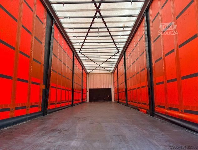 Open semitrailer with tarp  Other KAESSBOHRER  MAXIMA   DRUM BRAKES     SLID