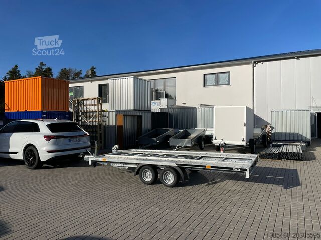 Ремарке за транспортиране на автомобили Martz® KFZ Trailer NEU Autotransporter Anhänger 4m x 2m kippbar