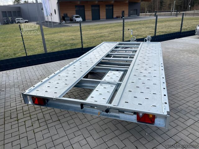 Car transporter trailer Martz® KFZ Trailer NEU Autotransporter Anhänger 4m x 2m kippbar