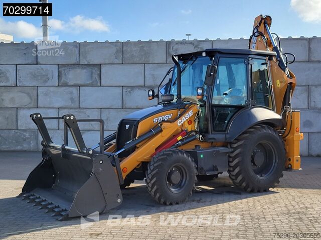 Exkavátor/rakodógép kombináció Case 570SV A/C - 4WD - 4-1 BUCKET - TELESCOPIC STICK