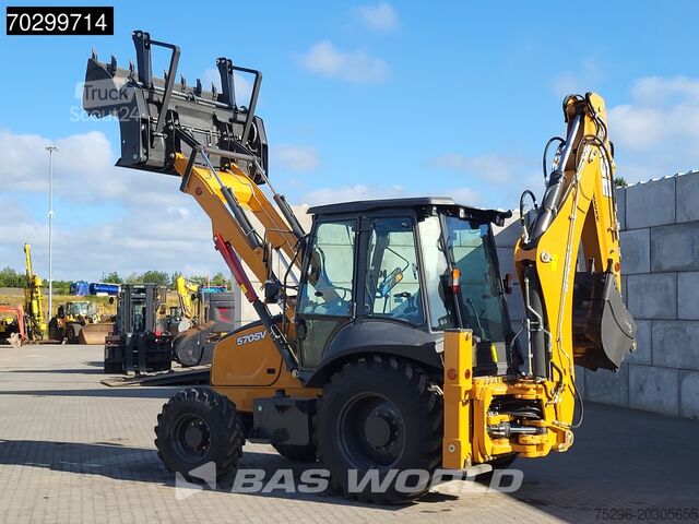 Exkavátor/rakodógép kombináció Case 570SV A/C - 4WD - 4-1 BUCKET - TELESCOPIC STICK
