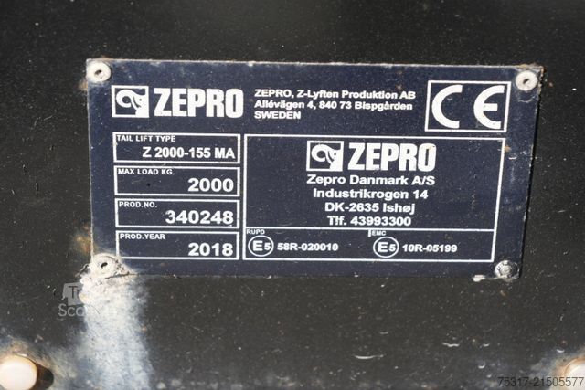 Naczepa otwarta z plandeką KRONE CITYSATTEL  KRONE 1-achs SEP 10/ BPW/TRIDEC lenk