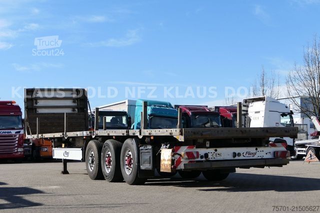 Working platform semitrailer FLIEGL SDS 350 Platto Liftachse Alu-Bordwände Runge