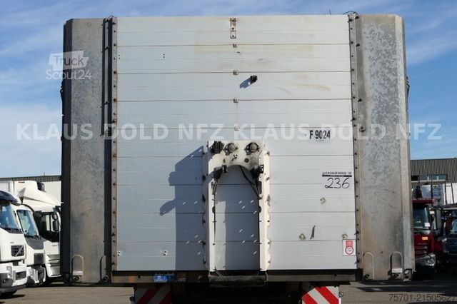 Working platform semitrailer FLIEGL SDS 350 Platto Liftachse Alu-Bordwände Runge