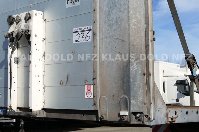 Working platform semitrailer FLIEGL SDS 350 Platto Liftachse Alu-Bordwände Runge