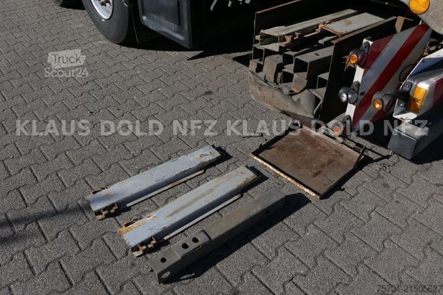 Working platform semitrailer FLIEGL SDS 350 Platto Liftachse Alu-Bordwände Runge