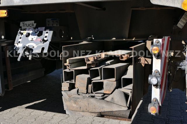 Working platform semitrailer FLIEGL SDS 350 Platto Liftachse Alu-Bordwände Runge