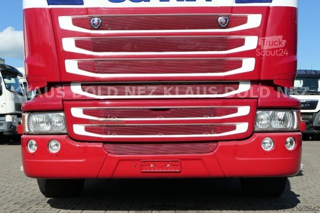 Vrachtauto met open laadbak SCANIA R 490 Pritsche Kran Palfinger Retarder Euro 6