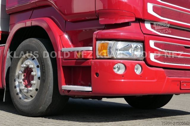 Vrachtauto met open laadbak SCANIA R 490 Pritsche Kran Palfinger Retarder Euro 6