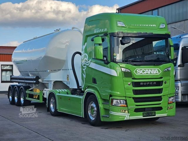 Стандартный седельный тягач SCANIA R 460*SPITZER SILO*WENIG KM*ACC*KOMPRESSOR*TOP
