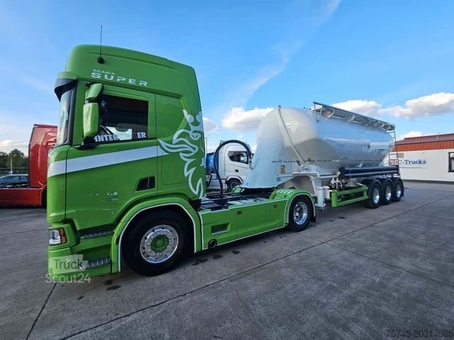 Стандартный седельный тягач SCANIA R 460*SPITZER SILO*WENIG KM*ACC*KOMPRESSOR*TOP