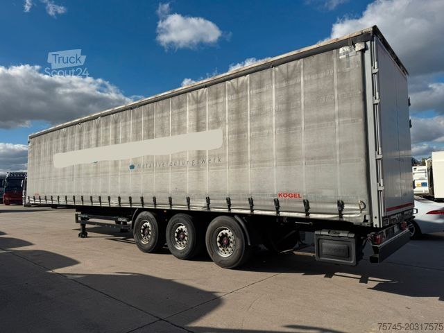 Öppen semitrailer med kapell KÖGEL SN24 * * 2 X LIFTACHSE * SAF * GUT BETREIFT