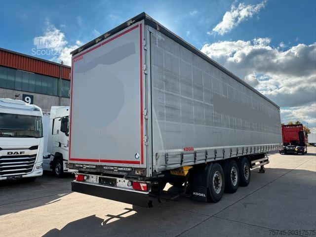 Öppen semitrailer med kapell KÖGEL SN24 * * 2 X LIFTACHSE * SAF * GUT BETREIFT
