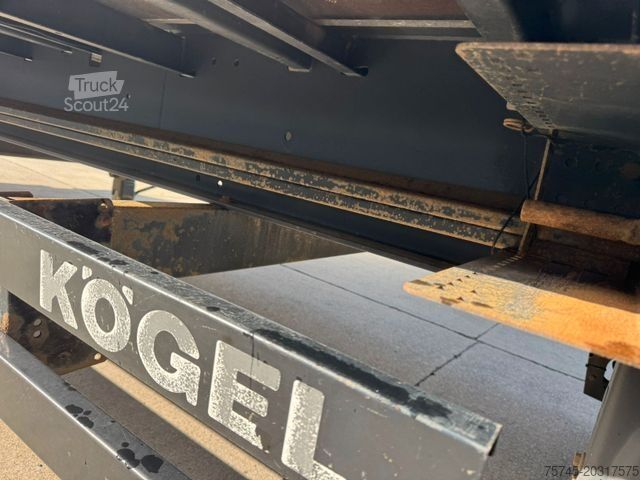 Öppen semitrailer med kapell KÖGEL SN24 * * 2 X LIFTACHSE * SAF * GUT BETREIFT
