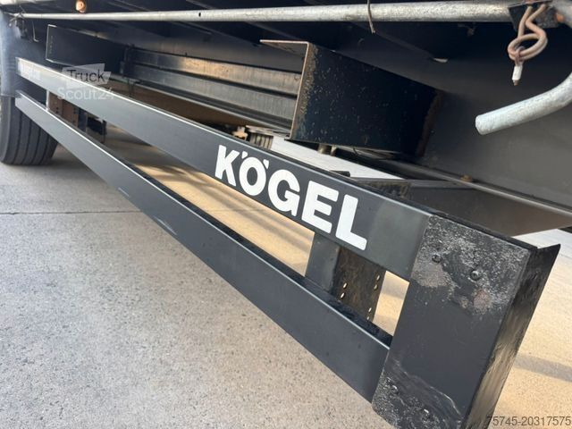 Öppen semitrailer med kapell KÖGEL SN24 * * 2 X LIFTACHSE * SAF * GUT BETREIFT