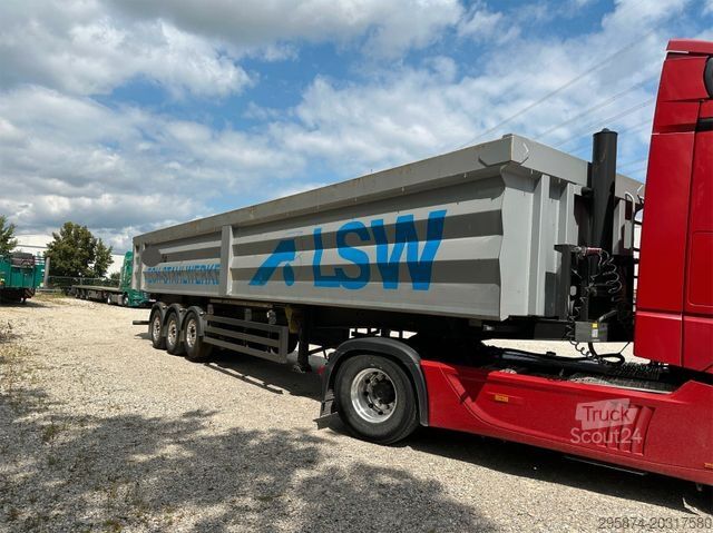 Semi-remorque benne REISCH RHKS-3-SG13 Kippmulde 50m3 Schrottmulde Abbruch