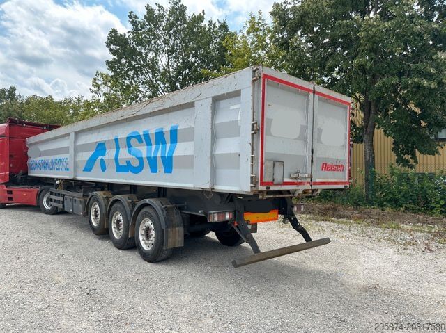 Semi-remorque benne REISCH RHKS-3-SG13 Kippmulde 50m3 Schrottmulde Abbruch