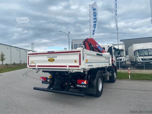 Саміоскид MAN TGM 18.320 /4x2/BL/Meiller/Kipper/Kran/15 m/ Neu