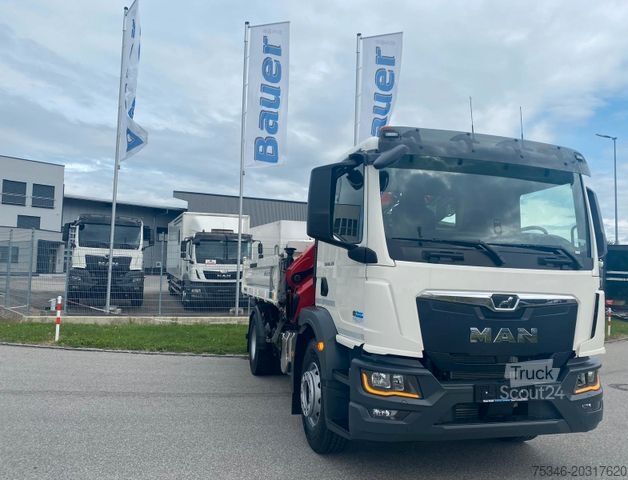 Трехсторонний самосвал MAN TGM 18.320 /4x2/BL/Meiller/Kipper/Kran/15 m/ Neu