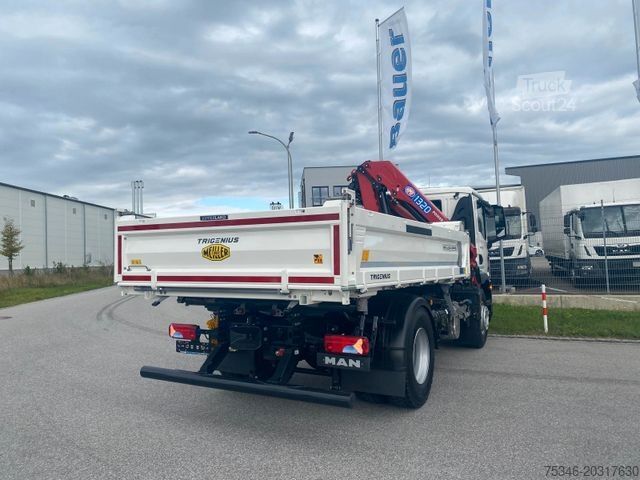 Кран, змонтований на вантажівці MAN TGM 18.320 /4x2/BL/Meiller/Kipper/Kran/15 m/ Neu