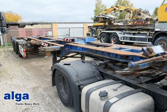 Değişebilir kasalı yarı römork KRONE SDC 27 eLTU6, Slider, alle Container, SAF, Luft