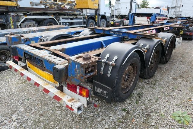 Semi-remorque à carrosserie interchangeable KRONE SDC 27 eLTU6, Slider, alle Container, SAF, Luft