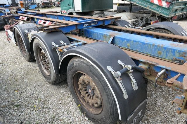 Semi-remorque à carrosserie interchangeable KRONE SDC 27 eLTU6, Slider, alle Container, SAF, Luft