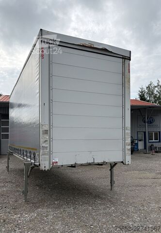 Caroserie interschimbabilă cu platformă și prelată Wecon Jumbo XXL Innen 3090 mm Hubdach Verzinkt