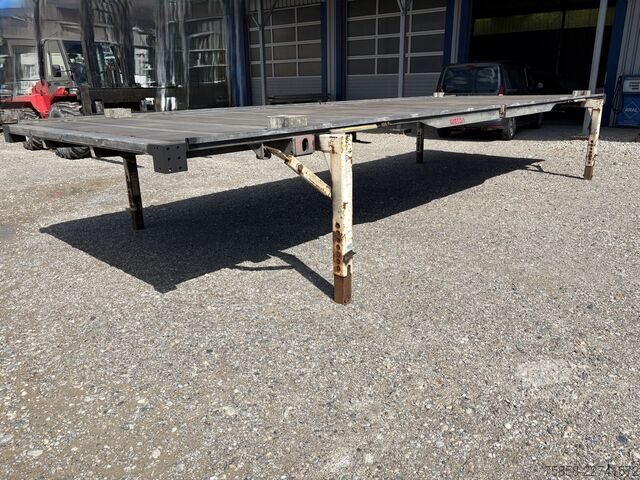Piattaforma con cassone intercambiabile Wecon Verzinkte 7,82m Plattform niedrig 150 mm