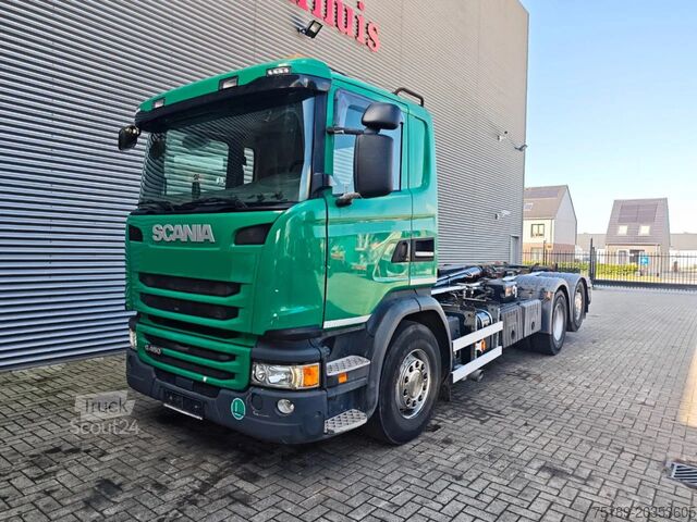 Haakarmsysteem Scania G450 6x2 Hiab Multilift XR21Z59
