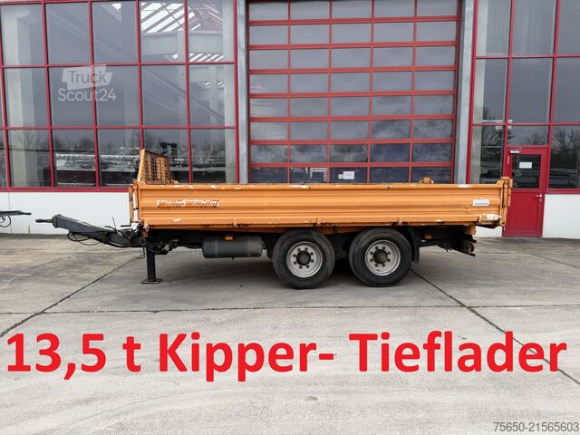 Tippsläp Müller Mitteltal KA-TA-T  13,5 t Tandemkipper- Tieflader