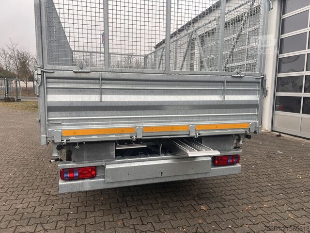 Tipper trailer Möslein TTD 19 AB  19 t Tandemkipper Tieflader, BreitbereifungGitteraufsatz
