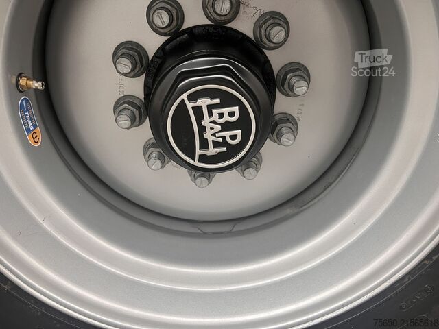 Tipper trailer Möslein TTD 19 AB  19 t Tandemkipper Tieflader, BreitbereifungGitteraufsatz