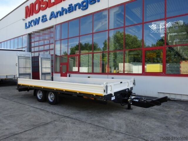 Low loader trailer Möslein TTT 11-6,2 BR Weiß  Tandemtieflader mit breiten RampenNeufahrzeug