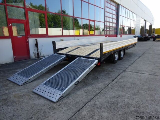 Low loader trailer Möslein TTT 11-6,2 BR Weiß  Tandemtieflader mit breiten RampenNeufahrzeug
