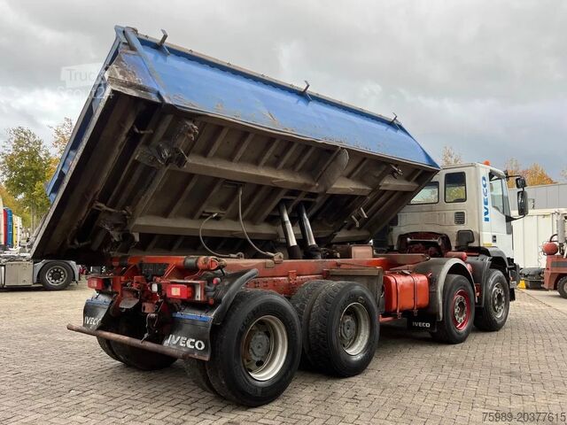 3-zijdige kipper Iveco Eurotrakker 340E37 8x4,  Manual injection,  STE...