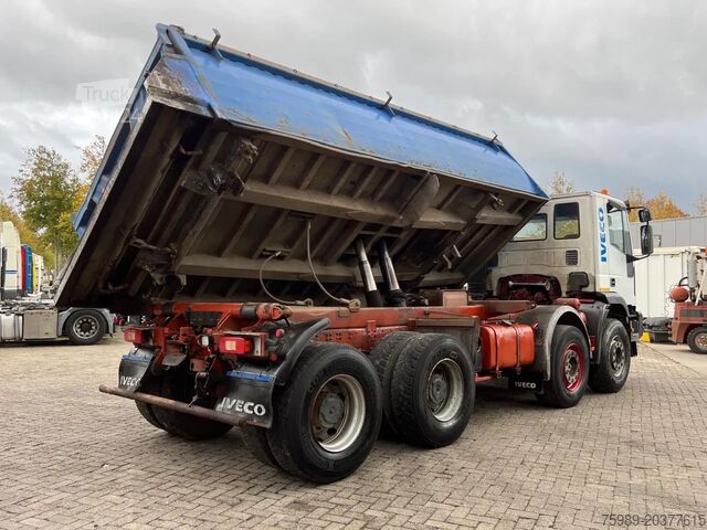 3-zijdige kipper Iveco Eurotrakker 340E37 8x4,  Manual injection,  STE...
