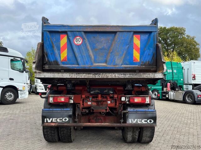 3-zijdige kipper Iveco Eurotrakker 340E37 8x4,  Manual injection,  STE...