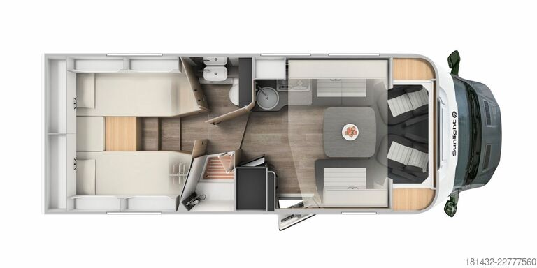 Yarı entegre karavan SUNLIGHT ULTD T 7433S / T 68 C Modell 2027
